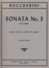 International Music Company Boccherini, Luigi (Alard): Sonata #3 in g (viola & piano)