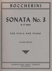 International Music Company Boccherini, Luigi (Alard): Sonata #3 in g (viola & piano)