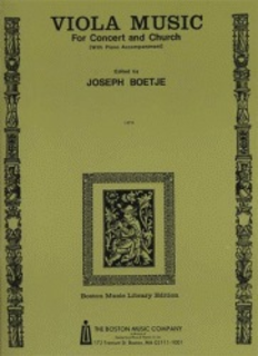 HAL LEONARD Boetje: Music for Concert & Church (viola & piano)