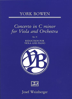 HAL LEONARD Bowen, York: Viola Concerto in C Minor, Op. 25 (viola & piano)