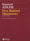 Carl Fischer Adler, Samuel: Five Related Miniatures for Two Violins - set of two performance scores