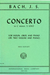 International Music Company Bach, J.S.: Concerto in C minor (violin, Oboe & piano) (2 violins & piano)  IMC