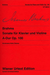Carl Fischer Brahms, J.: Sonata Op.100  in A Major, urtexr (violin and piano)