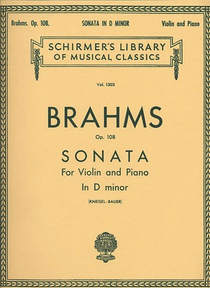 HAL LEONARD Brahms, Johannes: Sonata #3 Op.108 in d minor (violin & piano)