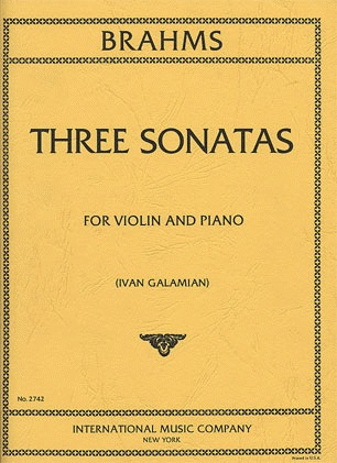 International Music Company Brahms (Galamian): Three Sonatas (violin & piano)