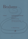 HAL LEONARD Brahms (Roesner/Struck): Concerto in D Major, Op.77 - URTEXT (violin & piano reduction) Henle