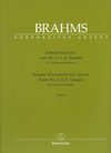 Barenreiter Brahms, Johannes (Brown): Sonata Movement in C minor from the F.A.E. Sonata, WoO 2 Barenreiter Urtext