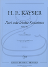 Edition Butorac Kayser (Butorac): 3 Very Easy Sonatinas, Op.61 (violin & piano) Edition Butorac