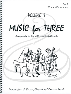 Last Resort Music Publishing Kelley: Music for Three, Vol.1, Part 2 - Favorites from the Baroque, Classical & Romantic Periods (violin/flute/oboe) Last Resort