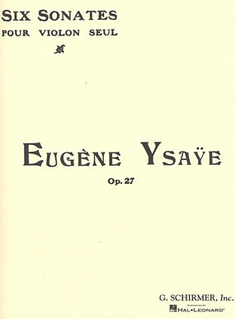 Schirmer Ysaye, E.: Six Sonatas for Violin Solo, Op.27 (violin)