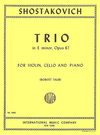 International Music Company Shostakovich: Trio in E minor, Op. 67 (violin, cello, piano) IMC