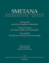 Barenreiter Smetana, Bedrich (Bartos): Trio in G minor (violin, cello, piano) Barenreiter