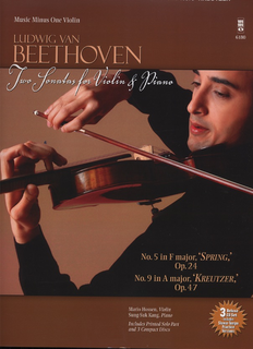 HAL LEONARD Beethoven, L. van: Two Sonatas-No. 5 and No. 9-Music Minus One (violin & CD)