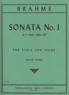 International Music Company Brahms, Johannes (Katims): Viola Sonata Op.120 #1 (viola & piano)