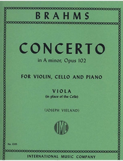 International Music Company Brahms (Vieland): Double Concerto in A minor, Op.102 (viola)