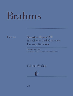 HAL LEONARD Brahms, J. (Behr): Sonatas for Piano & Viola (clarinet) Op.120, No. 1 and 2 (viola & piano)