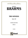 Alfred Music Brahms, J.: 2 Sonatas, Op. 120 (viola and piano)