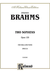 Alfred Music Brahms, J.: 2 Sonatas, Op. 120 (viola and piano)