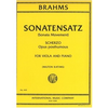 International Music Company Brahms, J. (Katims): Sonatensatz (viola & piano)