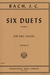 International Music Company Bach, J.C. (Friedrich): Six Duets, Volume I (two violins) IMC