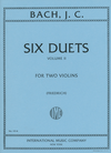 International Music Company Bach, J.C. (Friedrich): Six Duets, Volume II (two violins)