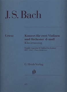 HAL LEONARD Bach, J.S. (Eppstein, ed.): Concerto in D minor, BWV1043, urtext (2 violins, and piano)