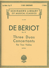 HAL LEONARD De Beriot, C.A. (Mittell): Three Duos Concertants, Op.57 (two violins)