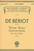 HAL LEONARD De Beriot, C.A. (Mittell): Three Duos Concertants, Op.57 (two violins)