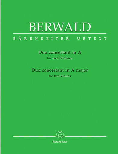 Barenreiter Berwald, F.: Duo Concertant in A Major urtext (two violins) Barenreiter