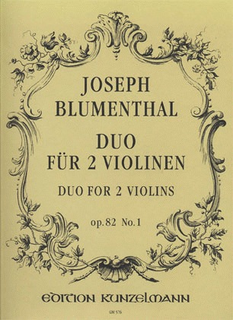 Edition Kunzelmann Blumenthal, J.: Duo for 2 Violins, Op.82 No.1 (two violins)