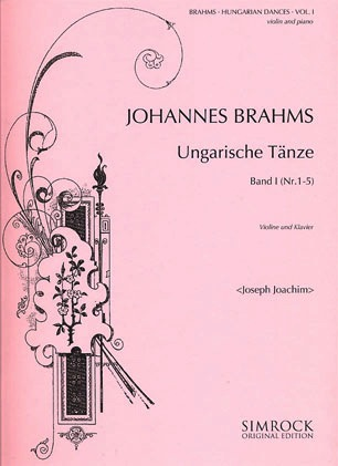 HAL LEONARD Brahms, Johannes (Joachim): Hungarian Dances Vol.1 #1-5 (violin & piano)