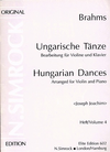 HAL LEONARD Brahms, Johannes (Joachim): Hungarian Dances Vol.4 #17-21 (violin & piano)