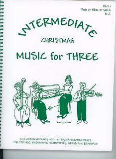 Last Resort Music Publishing Kelley, Daniel: Music for Three Christmas, Intermediate (violin 1)