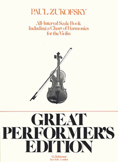 HAL LEONARD Zukovsky, Paul: All Interval Scale Book-Including a Chart of Harmonics (Violin)