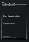 Carl Fischer Zwilich, Ellen Taaffe: Violin Concerto (violin & piano)