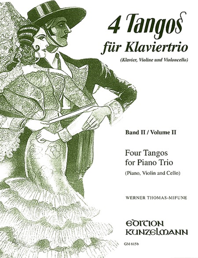 C.F. Peters Thomas-Mifune, Werner: 4 Tangos for Piano Trio Vol.2
