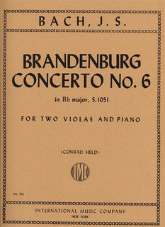 International Music Company Bach: Brandenburg Concerto No. 6, S. 1051 for two violas and piano