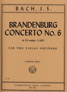 International Music Company Bach, J.S.: Brandenburg Concerto #6 (2 violas & piano)