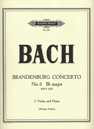 Bach, J.S. (Forbes): Brandenburg Concerto No. 6 in Bb Major (2 Violas, Piano) PETERS