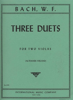 International Music Company Bach, Wilhelm Friedemann: Three Duets (2 violas)  IMC