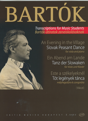 HAL LEONARD Bartok, B.: An Evening in the Village, Slovak Peasant Dance (viola, and piano)