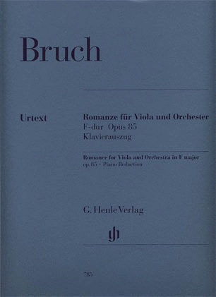 Bruch, M. (Weber, ed.): Romance in F Major, Op.85, urtext (viola & piano)