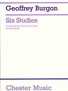 HAL LEONARD Burgon, Geoffrey (Knight): Six Studies for Solo Viola