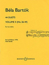 HAL LEONARD Bartok, B.: 44 Duets, Volume II (No.26-44) (two violins)