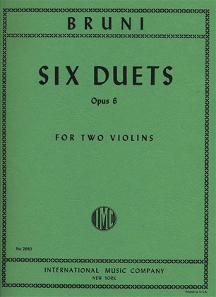 International Music Company Bruni: 6 Duets, Op.6 (two violins)