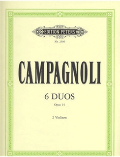 C.F. Peters Campagnoli, B.: 6 Duos, Op.14 (two violins)