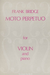Stainer & Bell Ltd. Bridge, Frank: Moto Perpetuo (violin & piano)