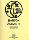 HAL LEONARD Bartok (Somfai): Andante (violin & piano)
