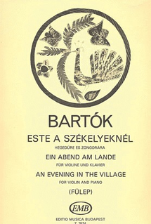 HAL LEONARD Bartok, B. (Fulep): An Evening in the Village (violin & piano)
