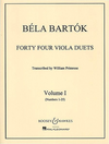 HAL LEONARD Bartok, B.: 44 Viola Duets Vol.1 (2 violas)